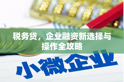 大涌税务贷，企业融资新选择与操作全攻略