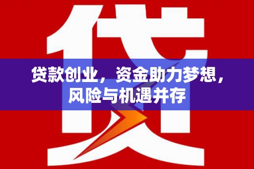 大涌贷款创业，资金助力梦想，风险与机遇并存