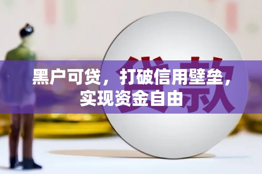 大涌黑户可贷，打破信用壁垒，实现资金自由