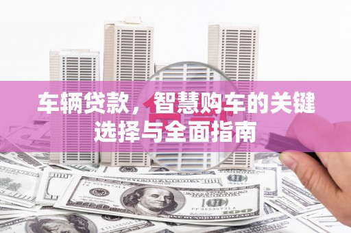 大涌车辆贷款，智慧购车的关键选择与全面指南