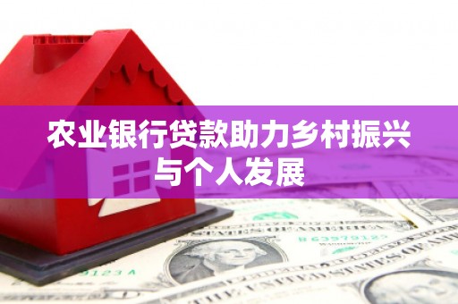 大涌农业银行贷款助力乡村振兴与个人发展