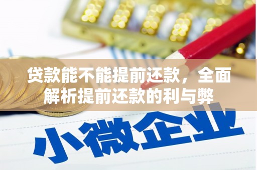 大涌贷款能不能提前还款，全面解析提前还款的利与弊