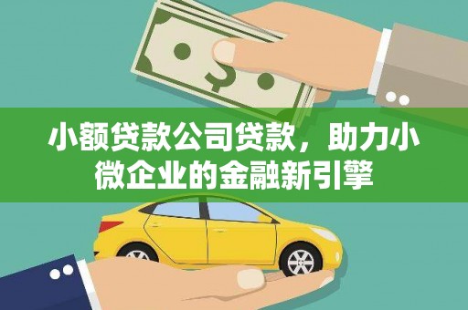 大涌小额贷款公司贷款，助力小微企业的金融新引擎