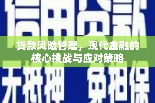 大涌贷款风险管理，现代金融的核心挑战与应对策略