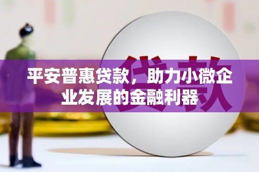 大涌平安普惠贷款，助力小微企业发展的金融利器