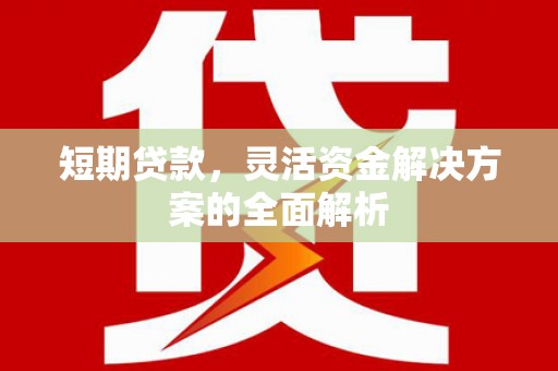 大涌短期贷款，灵活资金解决方案的全面解析