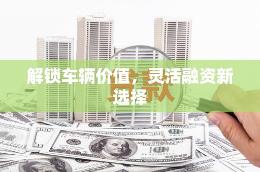 大涌解锁车辆价值，灵活融资新选择
